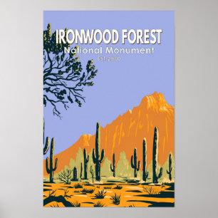 Poster Ironwood Forest National Monument Arizona Vintage