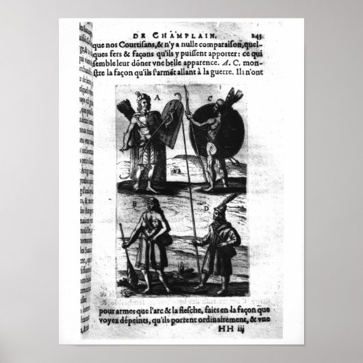 Poster Iroquois de Nouvelle-France (Devant)
