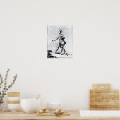 Poster Iroquois Man, habitant du Canada (Cuisine)