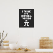 Poster Irrationnel de croire en l'affiche Pi (Cuisine)
