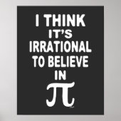 Poster Irrationnel de croire en l'affiche Pi (Devant)