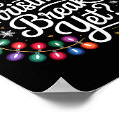 Poster Is It Christmas Break Yet Xmas Lights Red Plaid Sa (Coin)