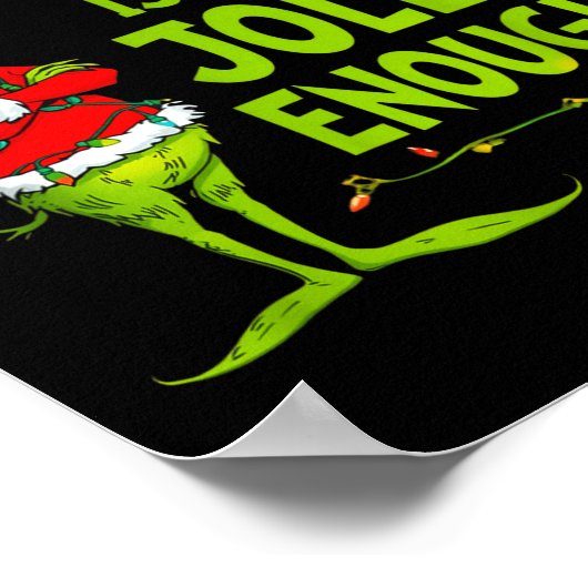 Poster Is This Jolly Enough Funny Christmas Tree Lights H (Coin)