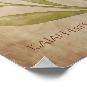 Poster Isaac 43:1-3 Verset de la Bible Imprimable pour dé (Coin)