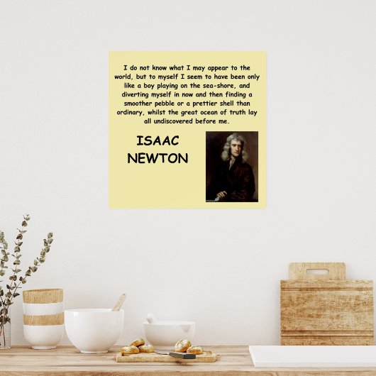 Poster isaac newton (Cuisine)