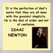 Poster isaac newton (Devant)