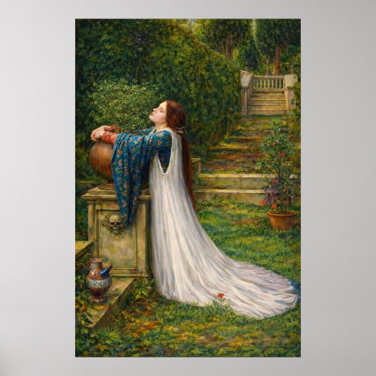 Poster Isabella et le pot de basilic par Waterhouse (Devant)