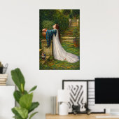 Poster Isabella et le pot de basilic par Waterhouse (Bureau à domicile)