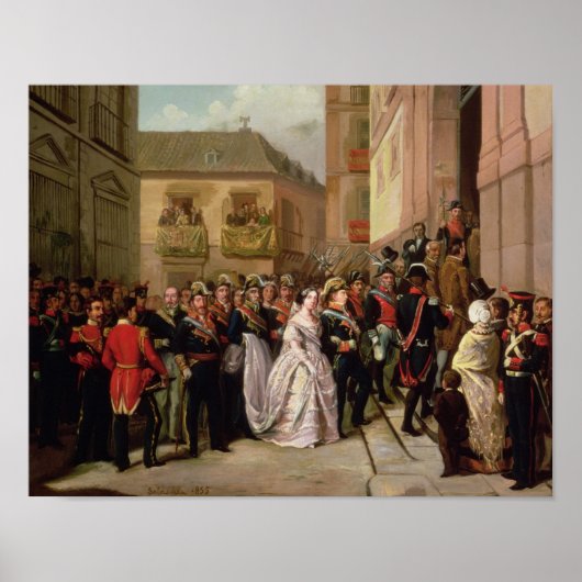 Poster Isabella II d'Espagne et son mari (Devant)