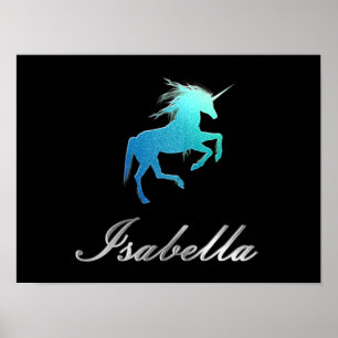 Poster Isabella nom - choisissez votre couleur