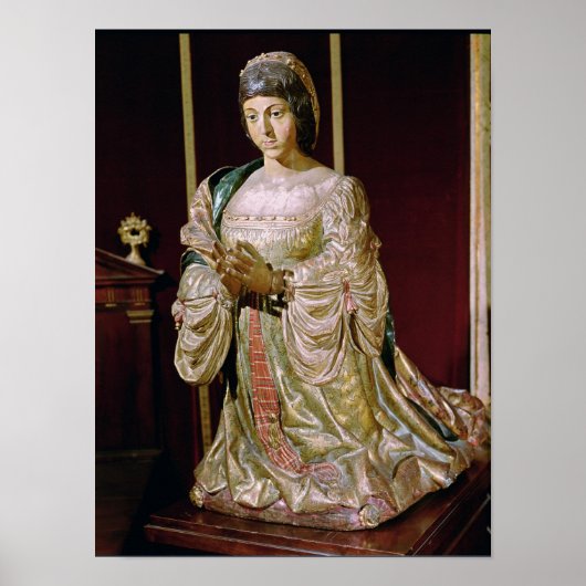 Poster Isabelle de Castille dans la prière, 1520-22 (Devant)