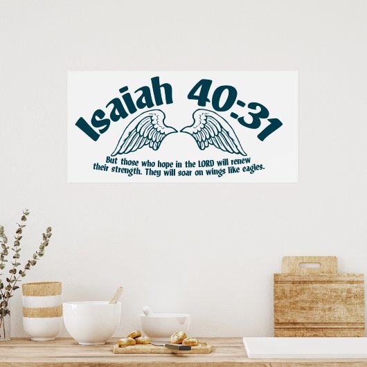 Poster Isaiah 40:31 (Cuisine)
