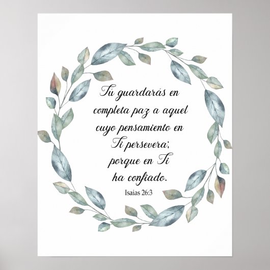 Poster Isaias 26 (Devant)