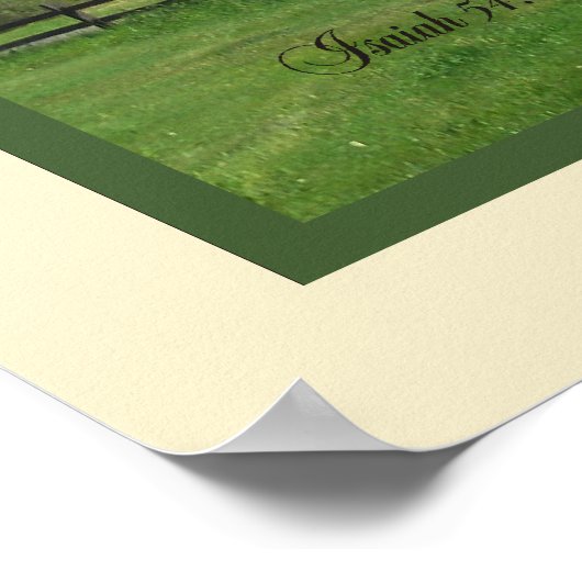 Poster Isaïe 54:10 Écriture Imprimer (Coin)