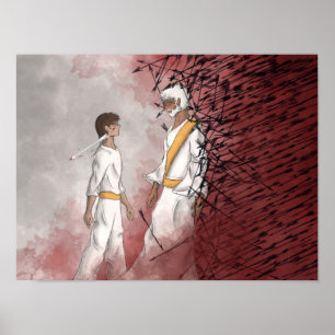 Poster Isaïe 54:17 / Romains 8:28