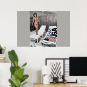 Poster Ishah Laurah Aux Jeux Olympiques D'Hiver 2018 (Bureau à domicile)