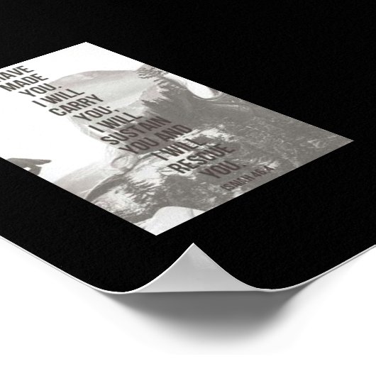 Poster Isiah 46:4 Je vous ai fait (Coin)