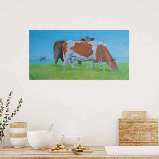 Poster 'Isiah' Peinture de vache (Cuisine)