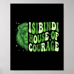 Poster Isibindi House Of Courage Green Lion Team Spirit T