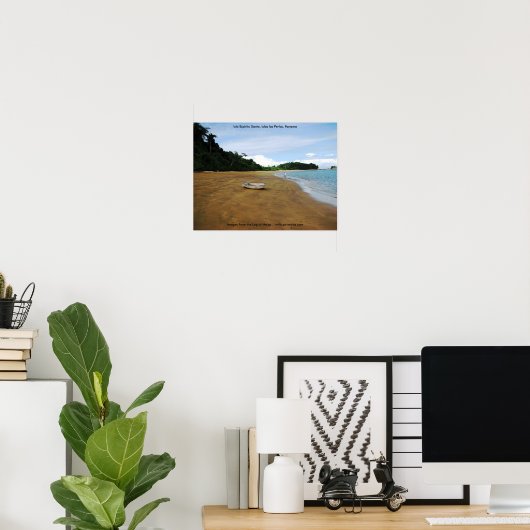 Poster Isla Espiritu Santo, Islas Perlas, Panama (Bureau à domicile)