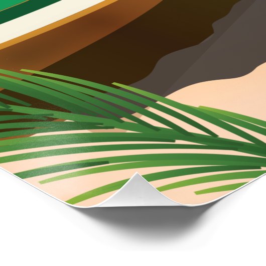 Poster Isla Holbox Mexique (Coin)