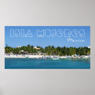 Poster Isla Mujeres, Mexique