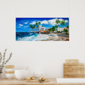 Poster Isla Verde, 1 million de dollars de vue sur la pla (Cuisine)