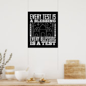Poster Islam - Chaque Test Est Une Bénédiction (Cuisine)