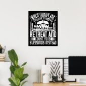 Poster Islam - Quand Les Choses Sont Trop Difficiles À Gé (Bureau à domicile)