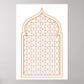 Poster Islamic Geometric Wall Art (Devant)