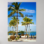 Poster Islamorada, Floride Palmiers (Devant)