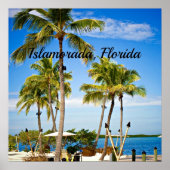 Poster Islamorada, Floride Palmiers (Devant)