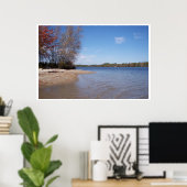 Poster Island Beachfront sur le lac (Bureau à domicile)