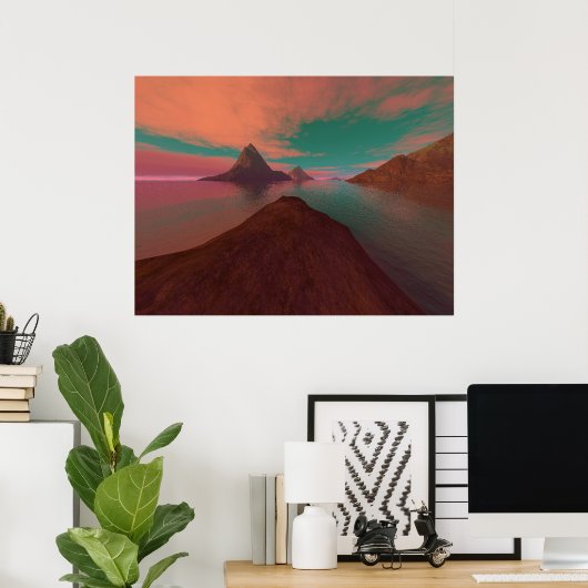 Poster Island Hopping (Bureau à domicile)