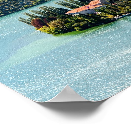 Poster Island of Visovac monastery in Krka NP - Croatia (Coin)
