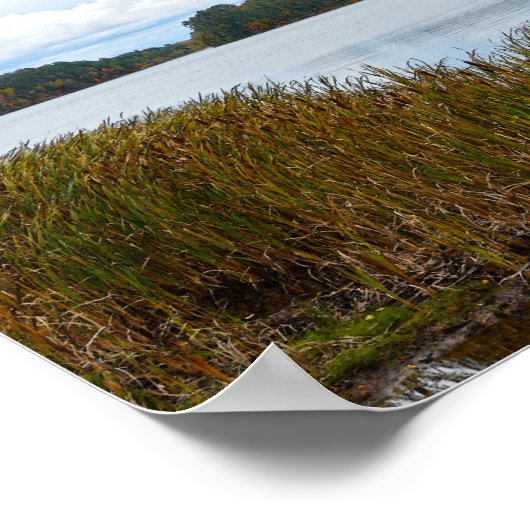Poster Island Pond, Vermont, en automne (Coin)