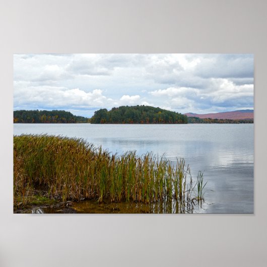 Poster Island Pond, Vermont, en automne (Devant)