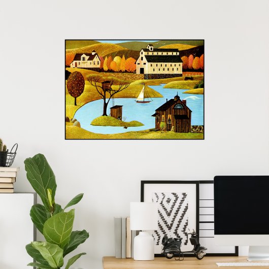 Poster Island Treehouse (Bureau à domicile)