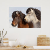Poster Islandais Profil de cheval, Islande (Cuisine)