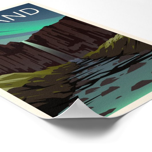 Poster Islande (Coin)