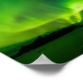 Poster Islande Aurores Boréales (Coin)