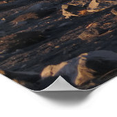 Poster Islande Black Sand Beach (Coin)