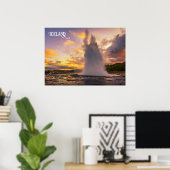 Poster Islande Geyser (Bureau à domicile)