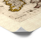 Poster Isles Britanniques - 1700 Nicolas Fils Sanson Map (Coin)