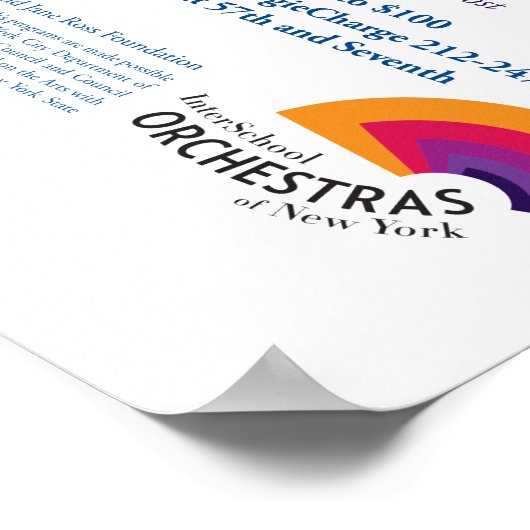 Poster ISO sur l'affiche de Carnegie Hall (Coin)