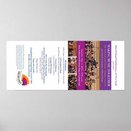 Poster ISO sur l'affiche de Carnegie Hall (Devant)