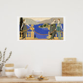 Poster Isola Bella, robes de soirée dessinées par Redfern (Cuisine)