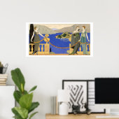 Poster Isola Bella, robes de soirée dessinées par Redfern (Bureau à domicile)