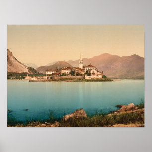 Poster Isola Pescatori I, lac Maggiore, Italie