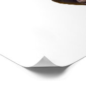 Poster Isolé de l'autocollant carré de carte postale d'ou (Coin)